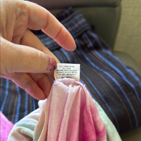 Love Tanjane Pink and Green Tie-Dye Maxi Skirt size medium - Picture 7 of 7